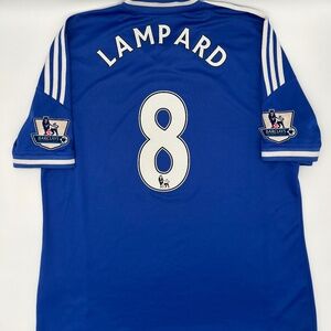 Lampard #8 Chelsea 2013/2014 Home ORIGINAL Adidas Soccer Jersey (XL)